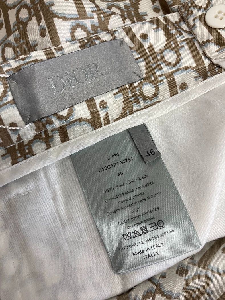 Dior Dior Monogram Silk Logo Shorts - dmc Size US 34 / EU 50 - 3 Thumbnail