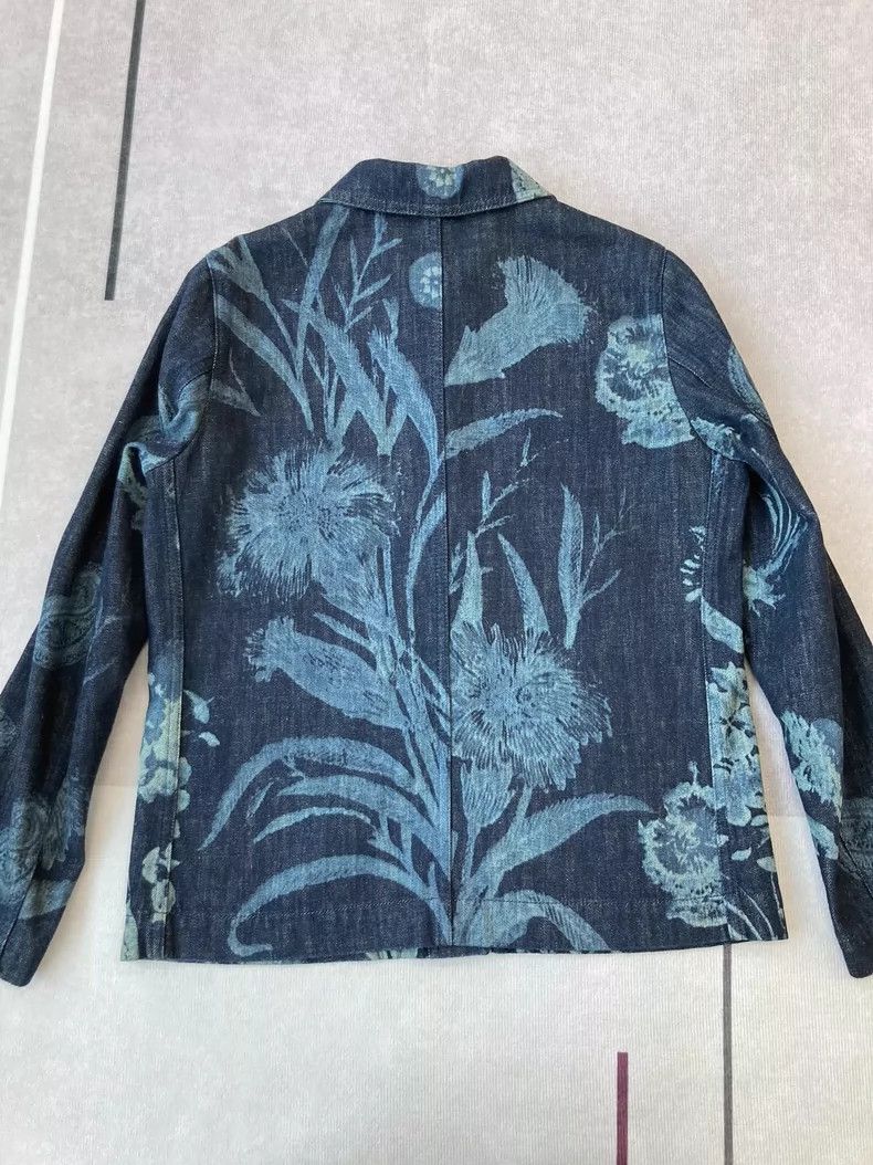 Dior Dior Blue Floral Denim Jacket - dmc Size US S / EU 44-46 / 1 - 4 Thumbnail