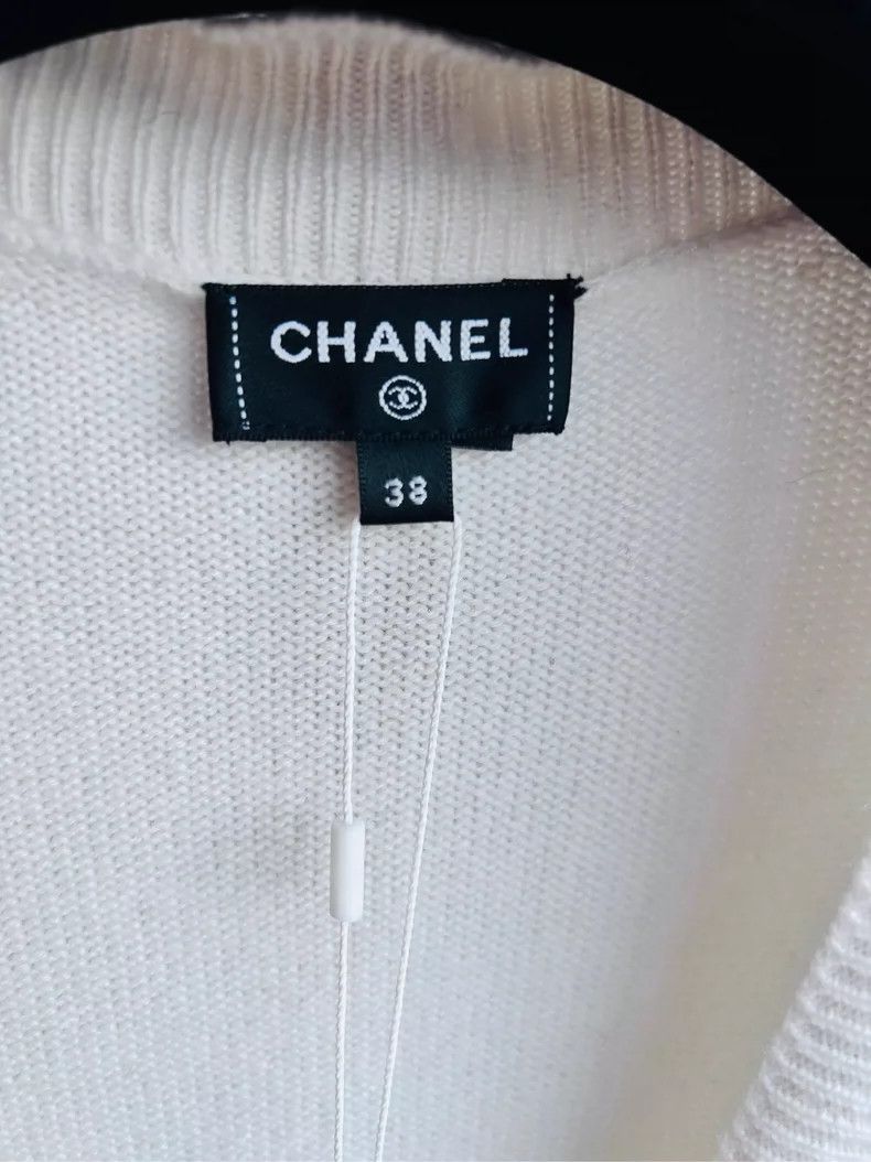 Chanel CHANEL 23C White Embroidered Cardigan - dmc Size US S / EU 44-46 / 1 - 4 Thumbnail