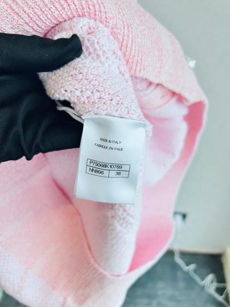 Chanel Chanel 23S Pink Camellia Knit Cardigan - dmc Size US M / EU 48-50 / 2 - 7 Thumbnail