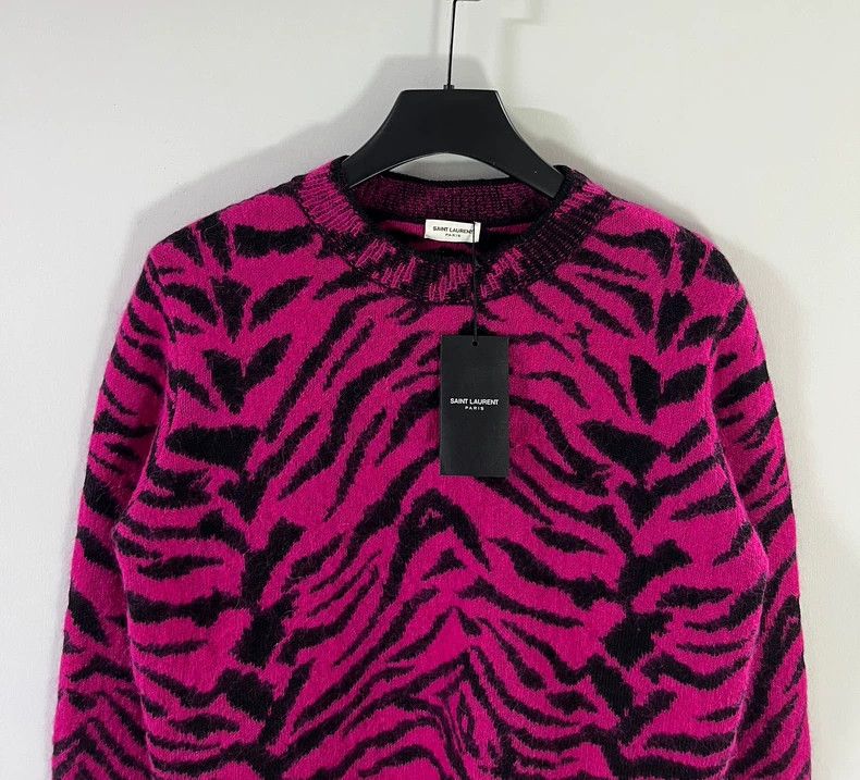 Saint Laurent Paris Saint Laurent Mohair Knit Sweater - dmc Size US M / EU 48-50 / 2 - 3 Thumbnail