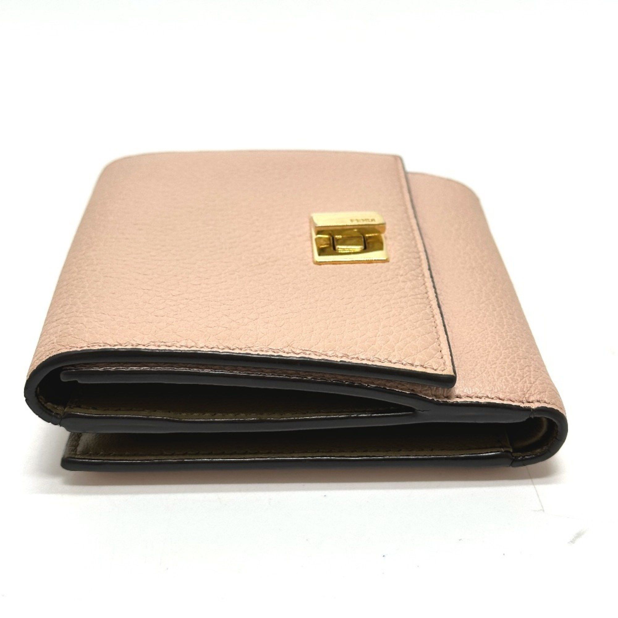 Fendi FENDI 8M0438 Peekaboo Bifold Wallet, Leather, Women's, Pink Size ONE SIZE - 4 Thumbnail