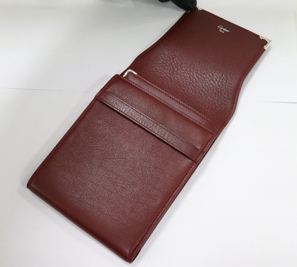 Cartier Cartier Cartier Calfskin Cabochon Line Bi-fold Wallet L3000580 Leather Short Wallet L3000580 DUTY FREE for USA Size ONE SIZE - 5 Thumbnail