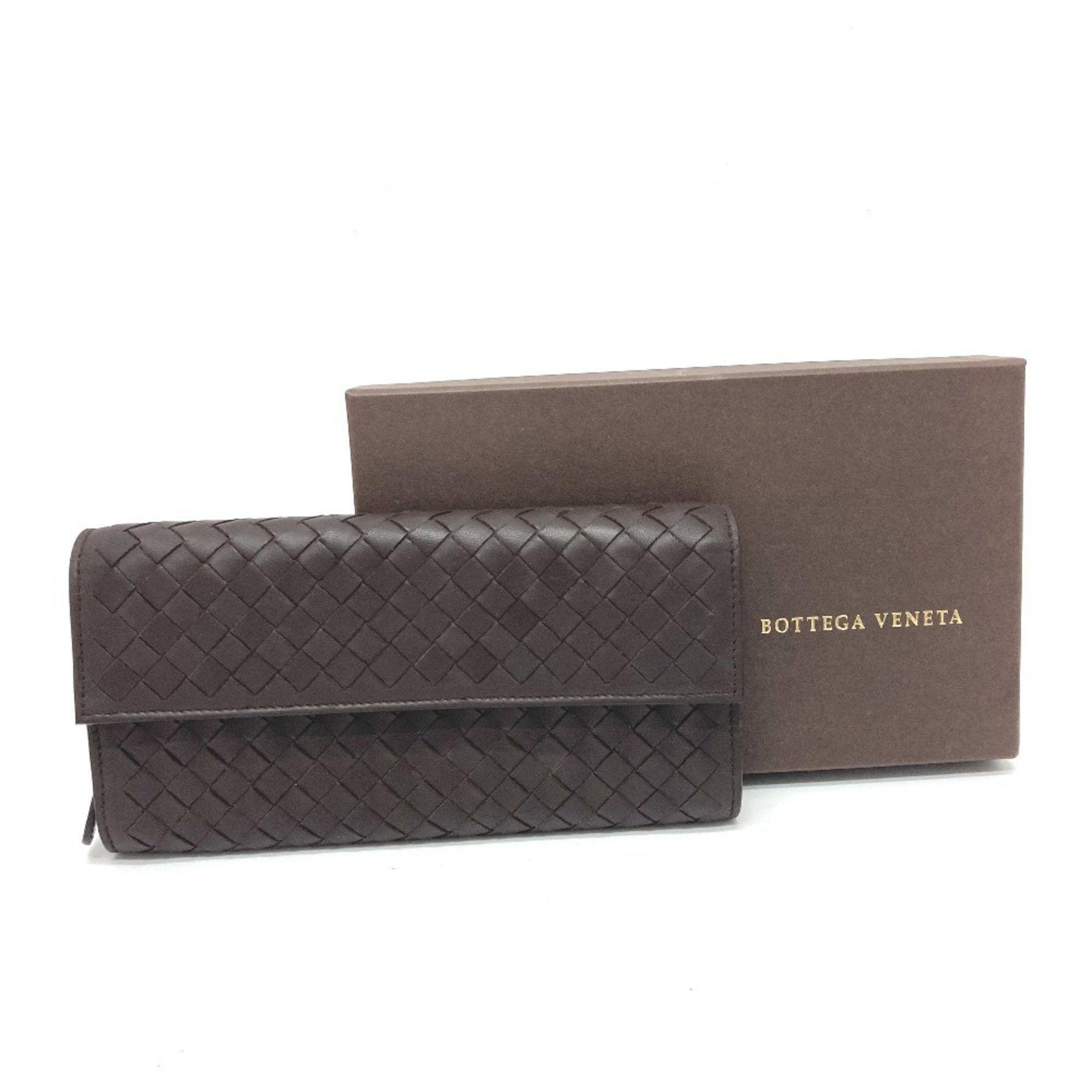 Bottega Veneta BOTTEGA VENETA 150509 Intrecciato Flap Long Wallet in Brown Leather for Men Size ONE SIZE - 6 Thumbnail