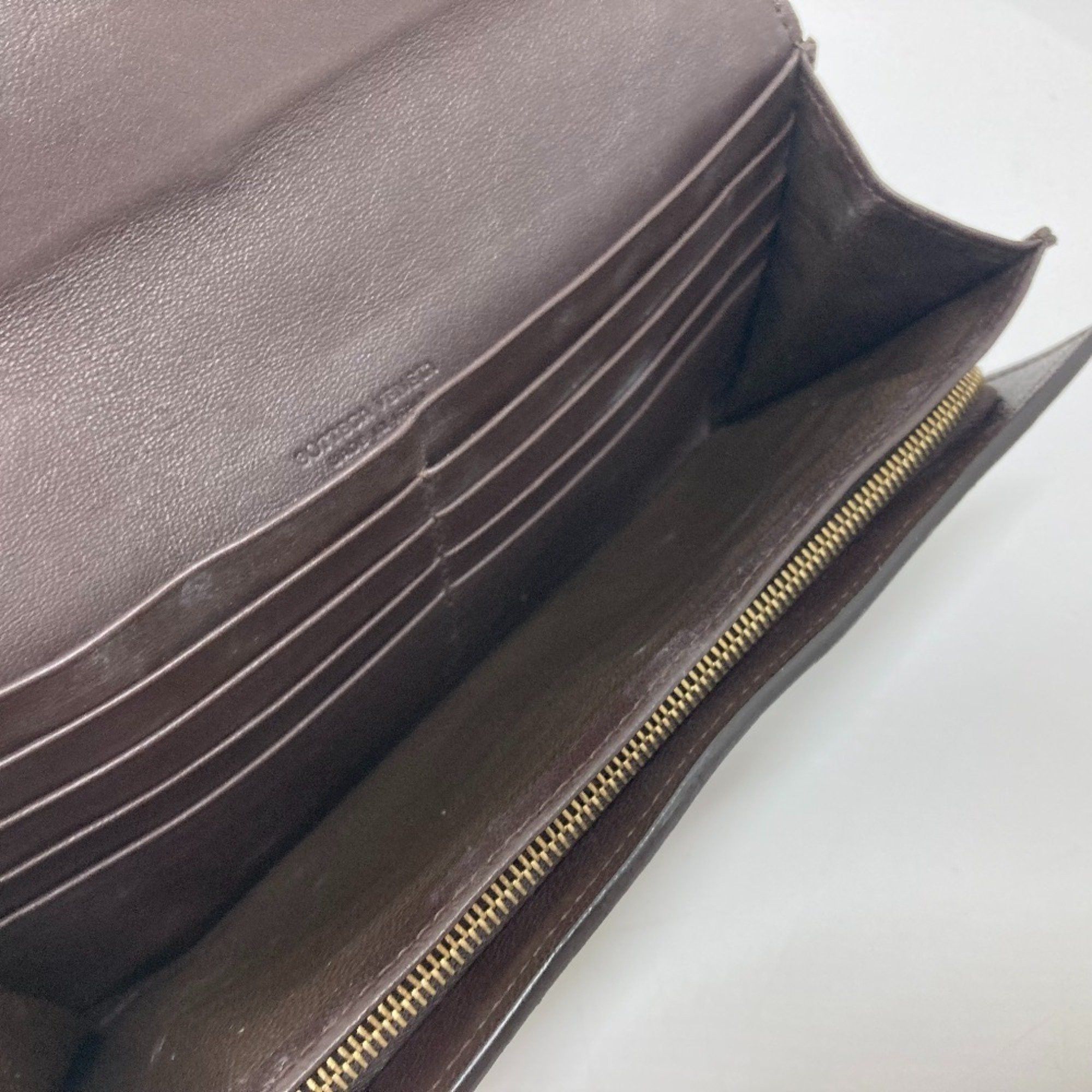 Bottega Veneta BOTTEGA VENETA 150509 Intrecciato Flap Long Wallet in Brown Leather for Men Size ONE SIZE - 7 Thumbnail