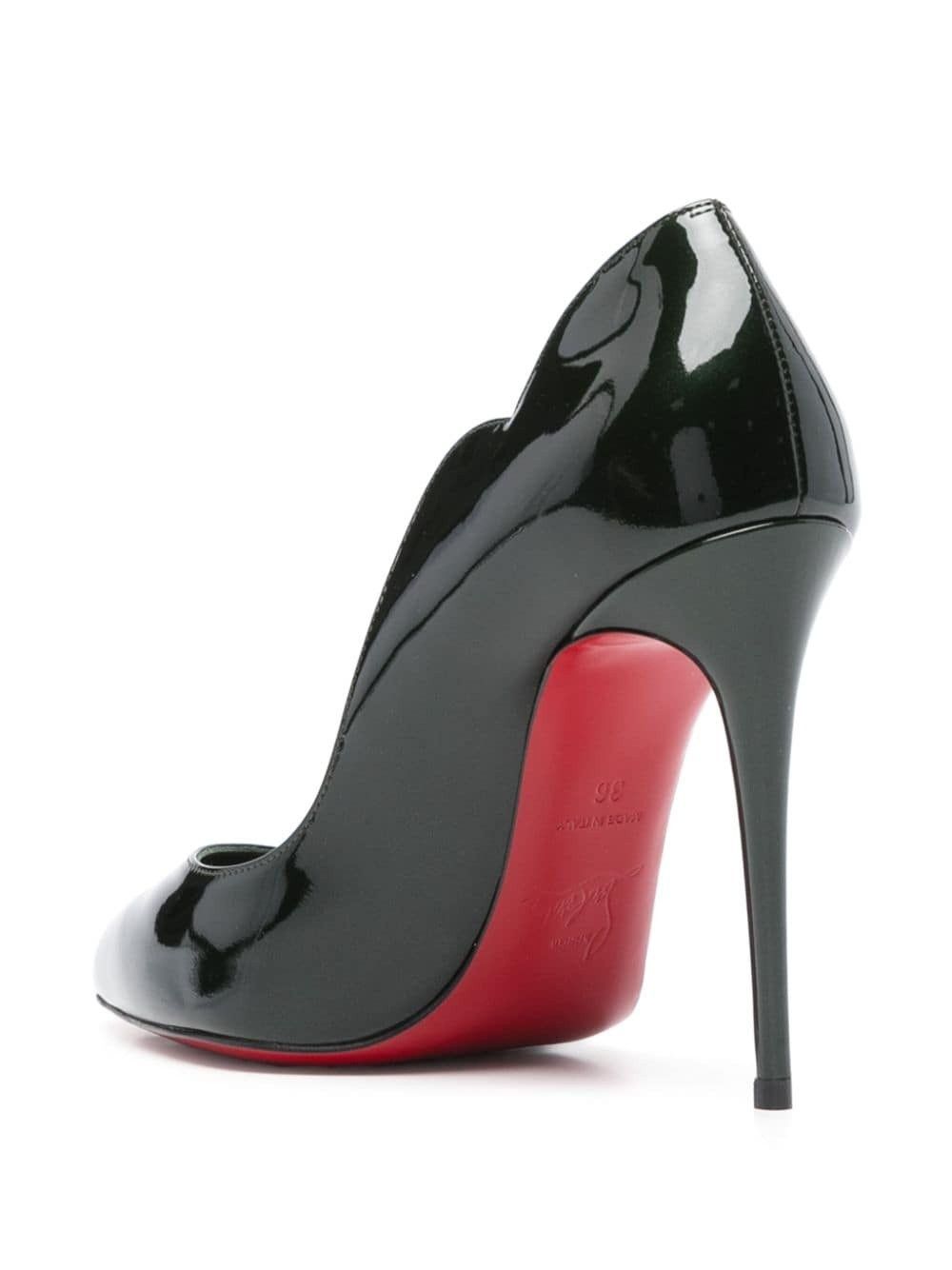Christian Louboutin hot chick 100 forest green Size US 7 / IT 37 - 3 Thumbnail