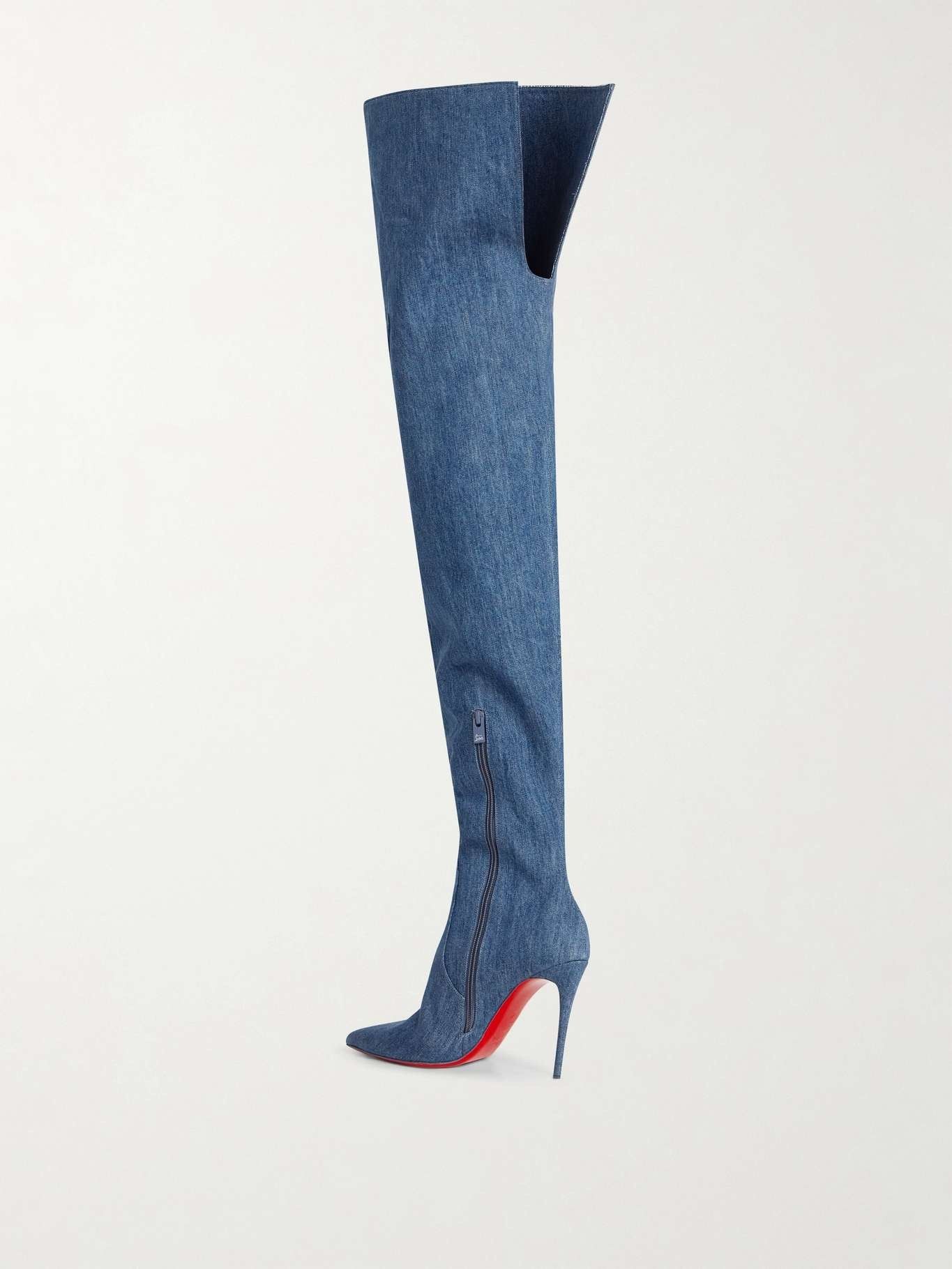 Christian Louboutin kate botta alta 100mm denim Size US 6 / IT 36 - 3 Thumbnail