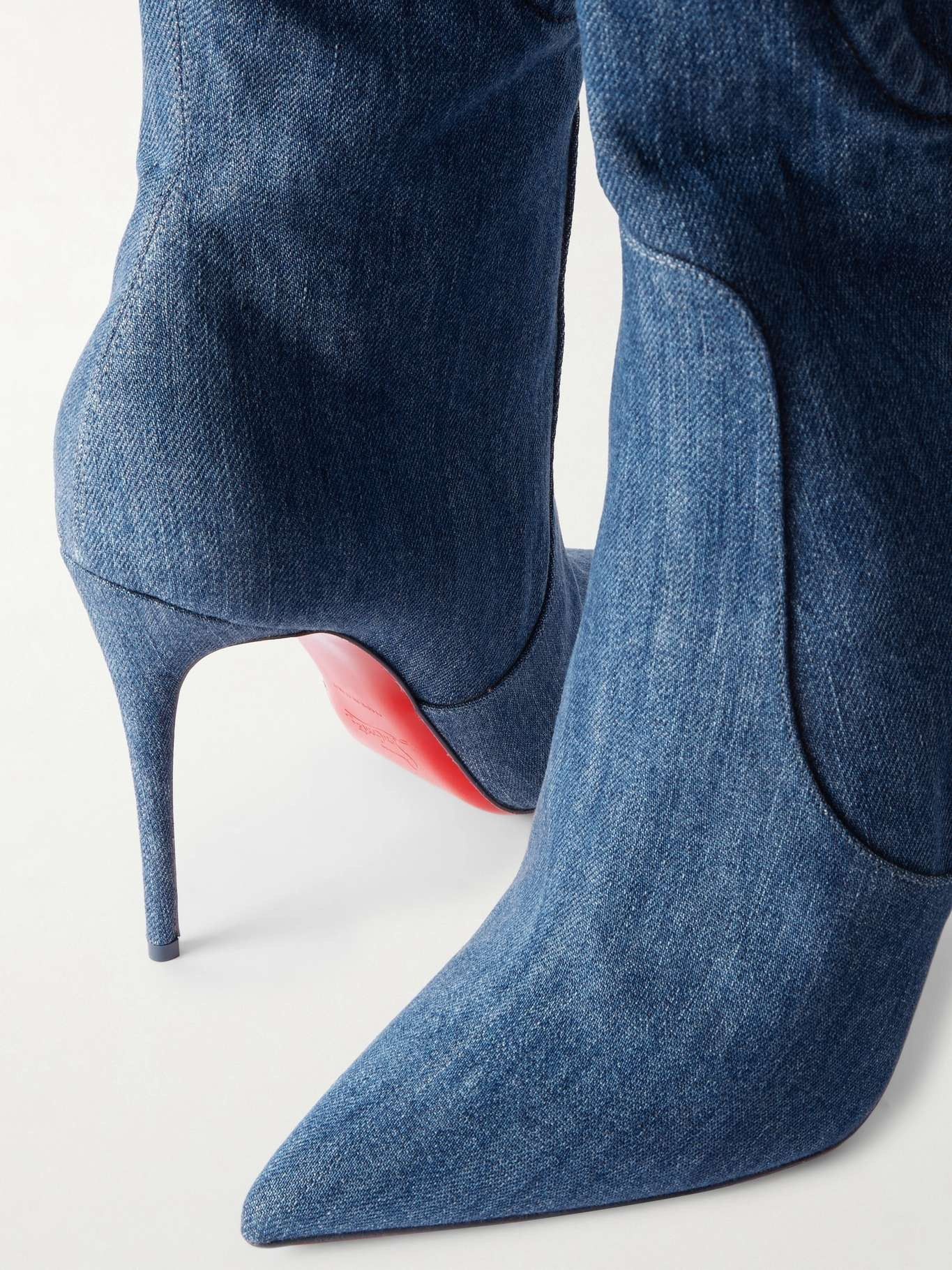 Christian Louboutin kate botta alta 100mm denim Size US 11 / IT 41 - 4 Thumbnail