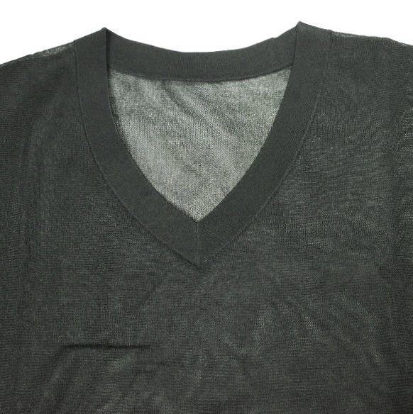 Other Other CLANE SHEER V NECK KNIT TOPS Knit Top Others Tops 16106-2152 DUTY FREE for USA Size ONE SIZE - 5 Thumbnail