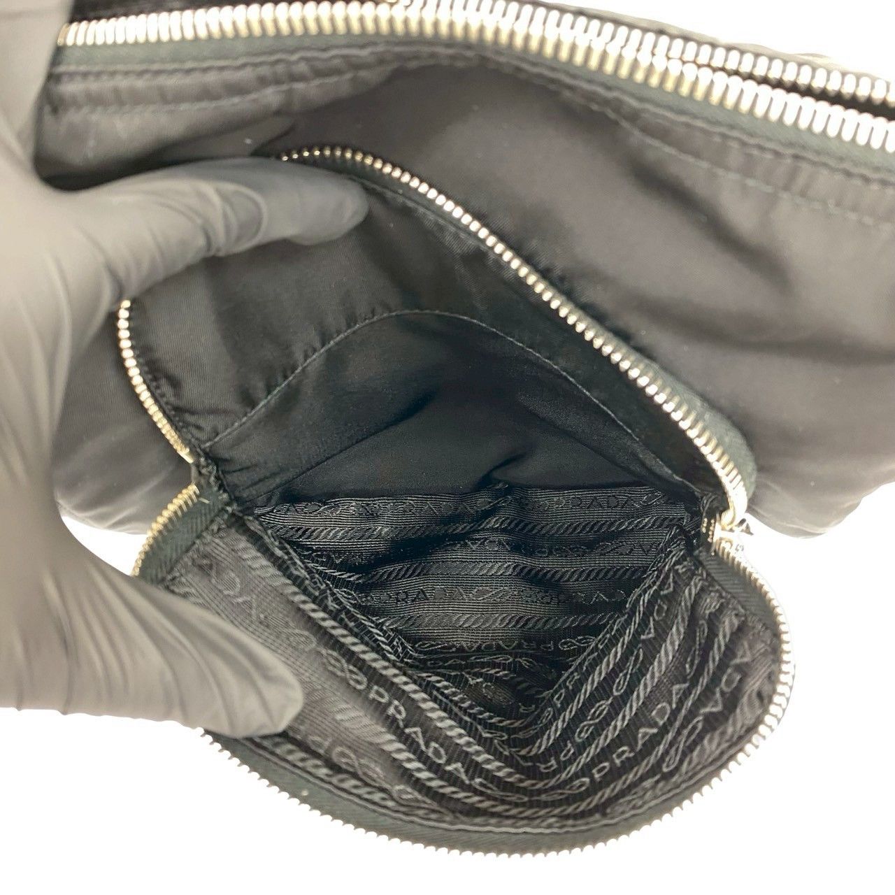 Prada Prada Prada Saffiano Leather Nylon 2way Handbag Leather Shoulder Bag DUTY FREE for USA Size ONE SIZE - 11 Thumbnail