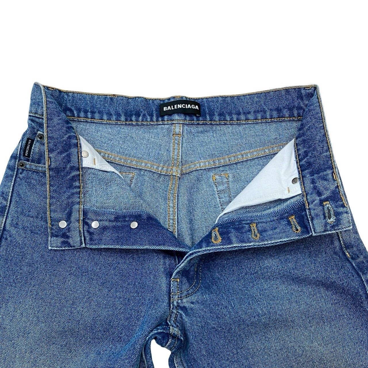 Balenciaga Balenciaga Balenciaga Cotton Denim Pants Denim Jeans DUTY FREE for USA Size ONE SIZE - 5 Thumbnail