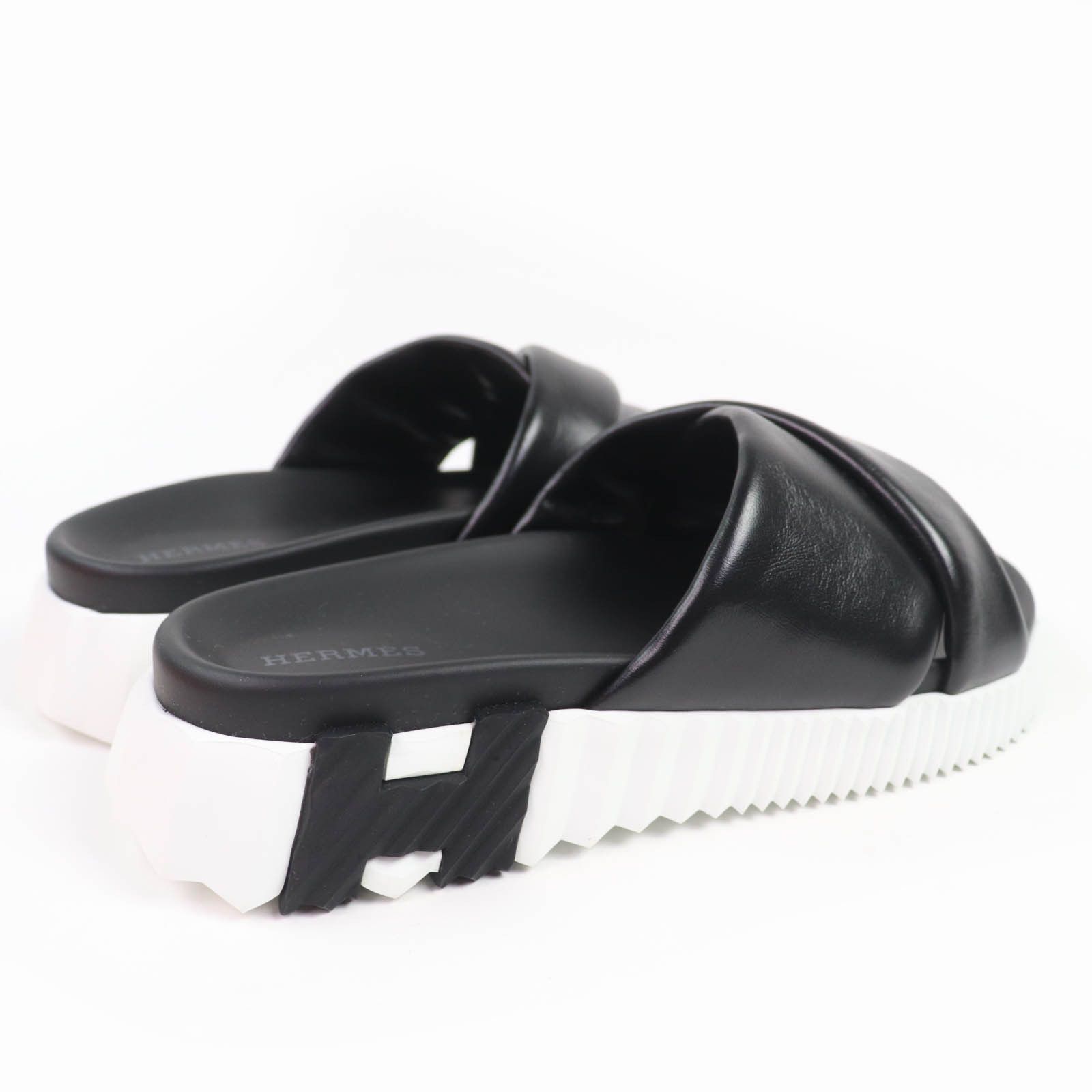 Hermes Hermes Hermes Infrastructure H logo Leather Sandals Leather Shoes DUTY FREE for USA Size ONE SIZE - 3 Thumbnail