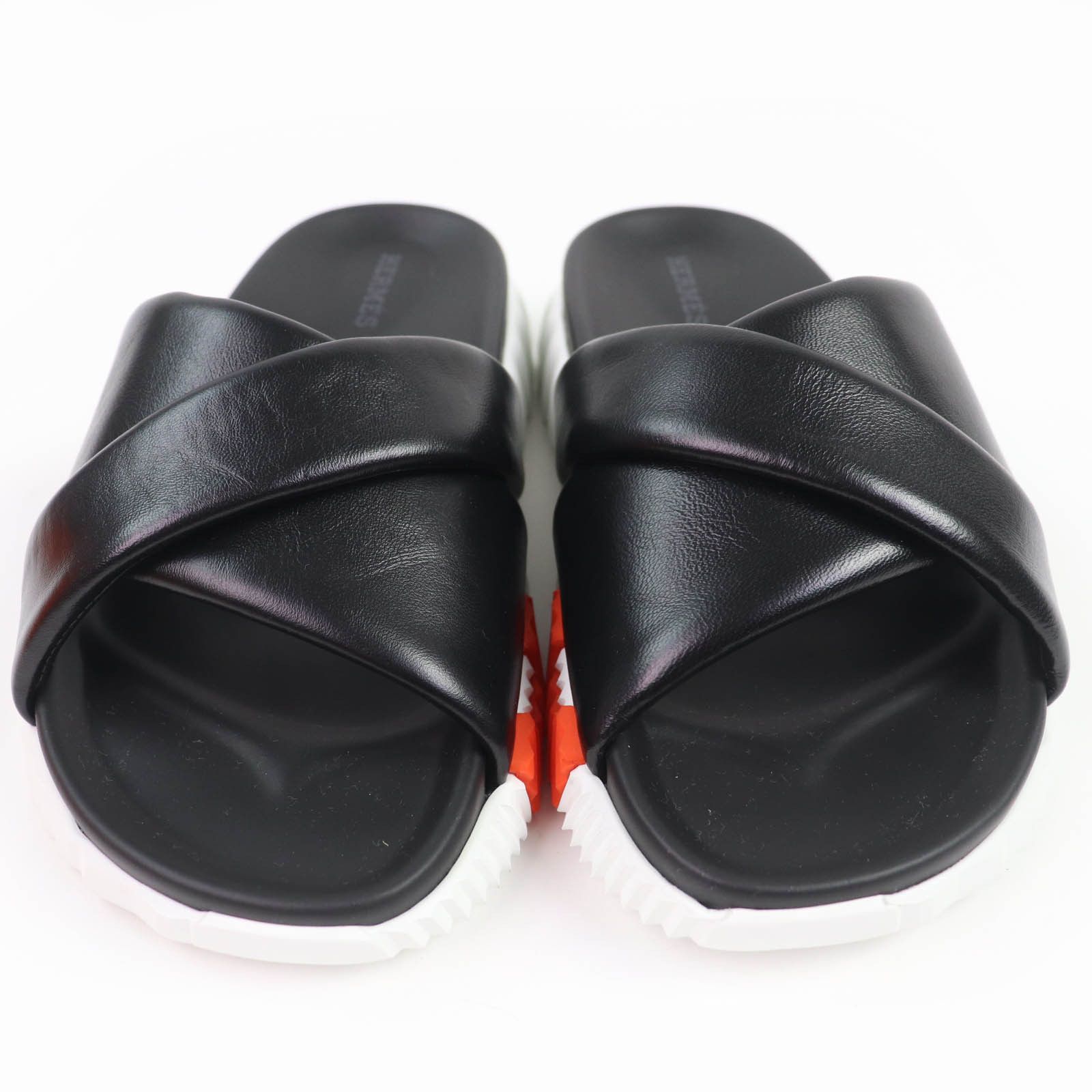 Hermes Hermes Hermes Infrastructure H logo Leather Sandals Leather Shoes DUTY FREE for USA Size ONE SIZE - 4 Thumbnail