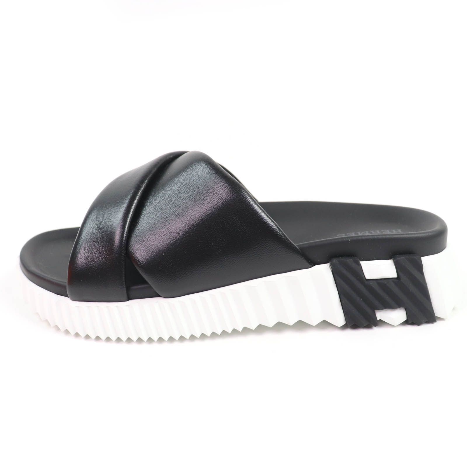 Hermes Hermes Hermes Infrastructure H logo Leather Sandals Leather Shoes DUTY FREE for USA Size ONE SIZE - 5 Thumbnail