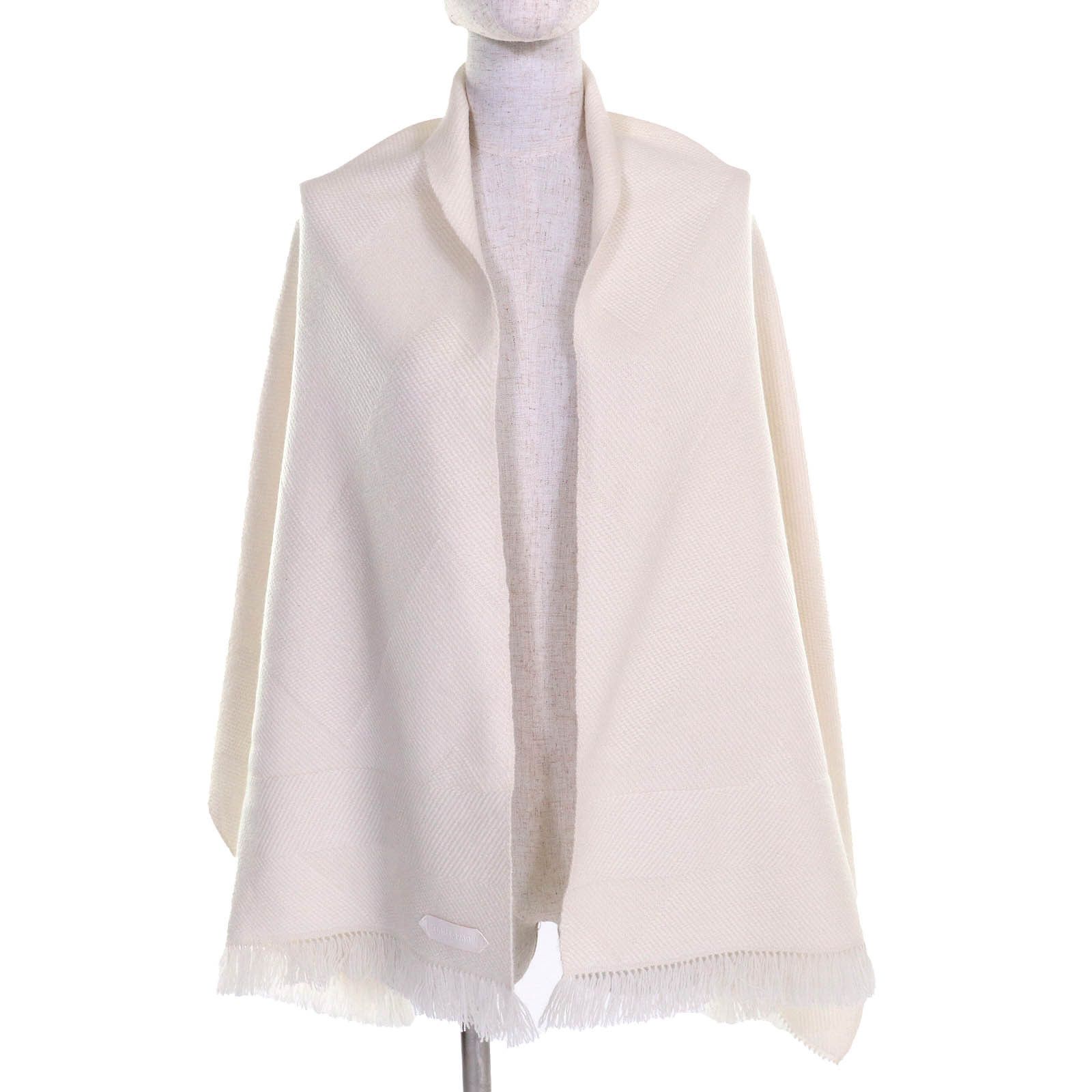 Hermes Hermes Hermes Stall Chevron Zoom Fringe Cashmere Scarf Others Shawl DUTY FREE for USA Size ONE SIZE - 3 Thumbnail