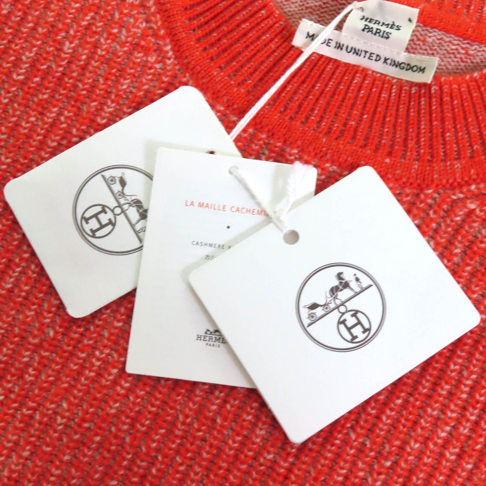Hermes Hermes Hermes Circle logo parts Cashmere Knit Others Tops DUTY FREE for USA Size ONE SIZE - 9 Thumbnail