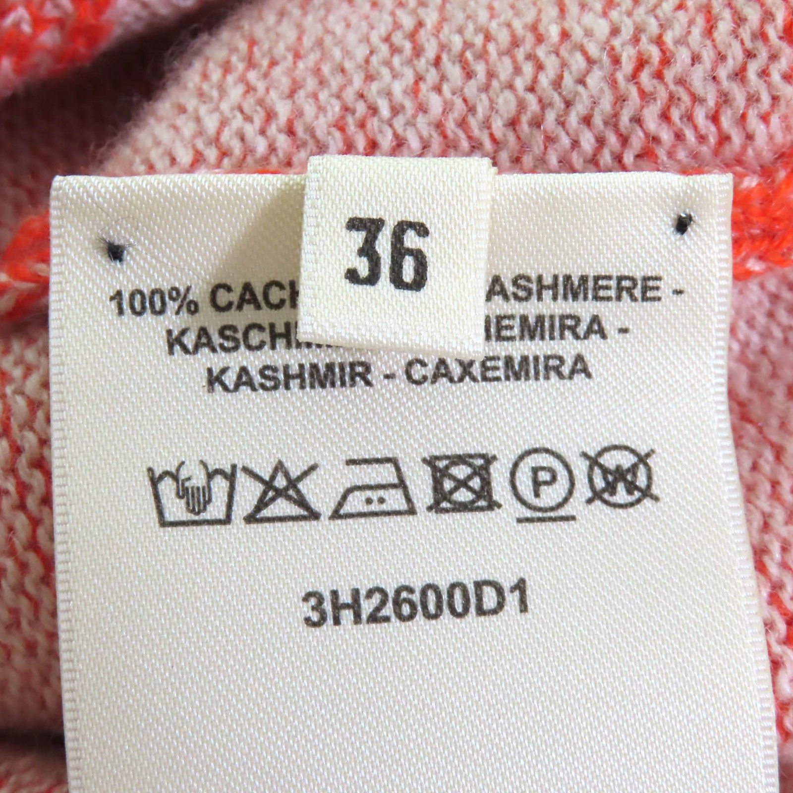 Hermes Hermes Hermes Circle logo parts Cashmere Knit Others Tops DUTY FREE for USA Size ONE SIZE - 7 Thumbnail