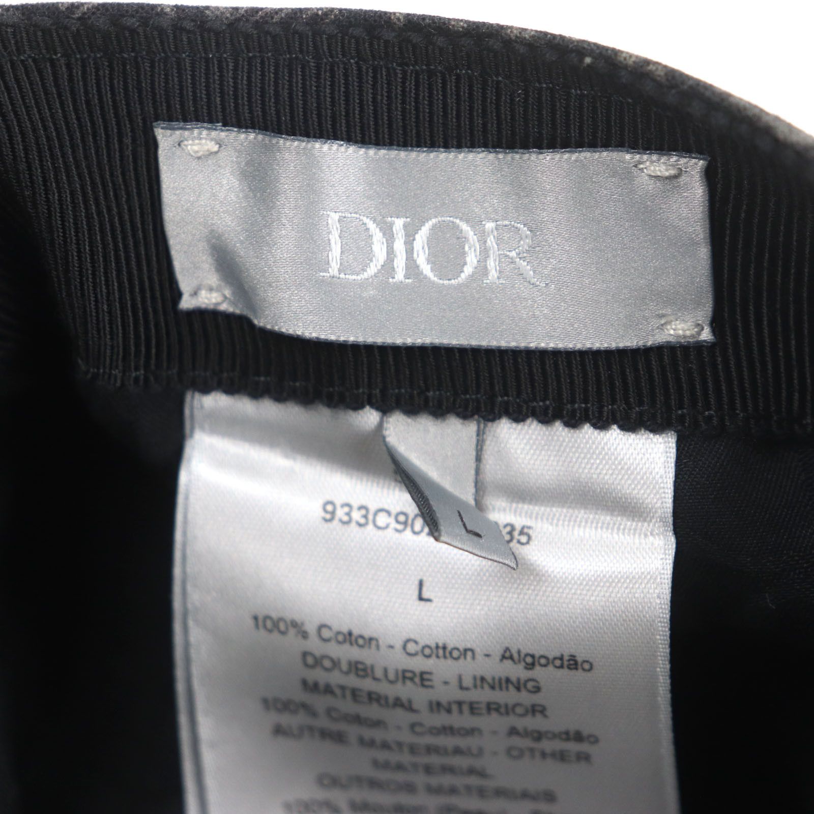 Dior Dior Dior Oblique Leather Baseball Cap Cotton Hats 933C902H4835 DUTY FREE for USA Size ONE SIZE - 9 Thumbnail