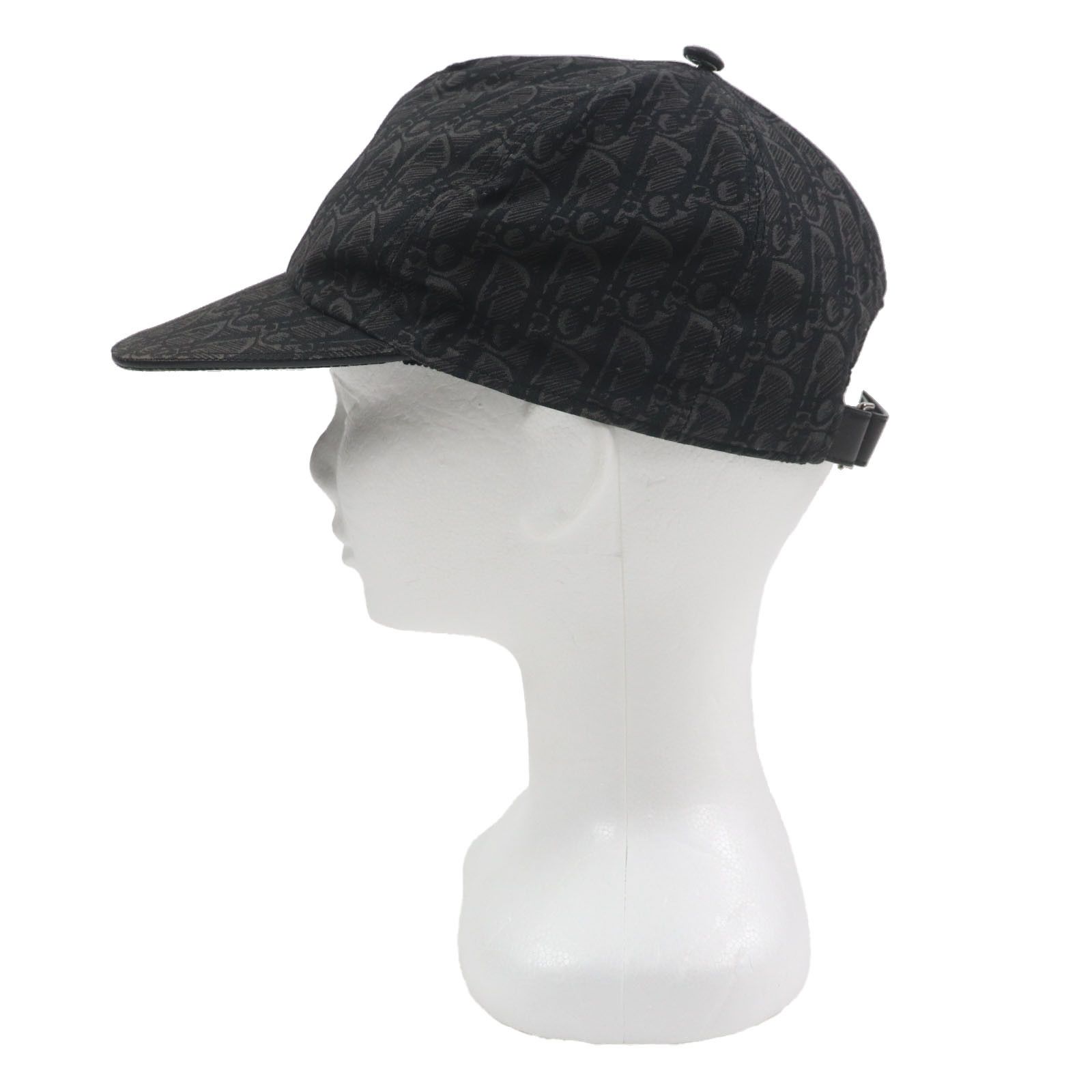 Dior Dior Dior Oblique Leather Baseball Cap Cotton Hats 933C902H4835 DUTY FREE for USA Size ONE SIZE - 3 Thumbnail