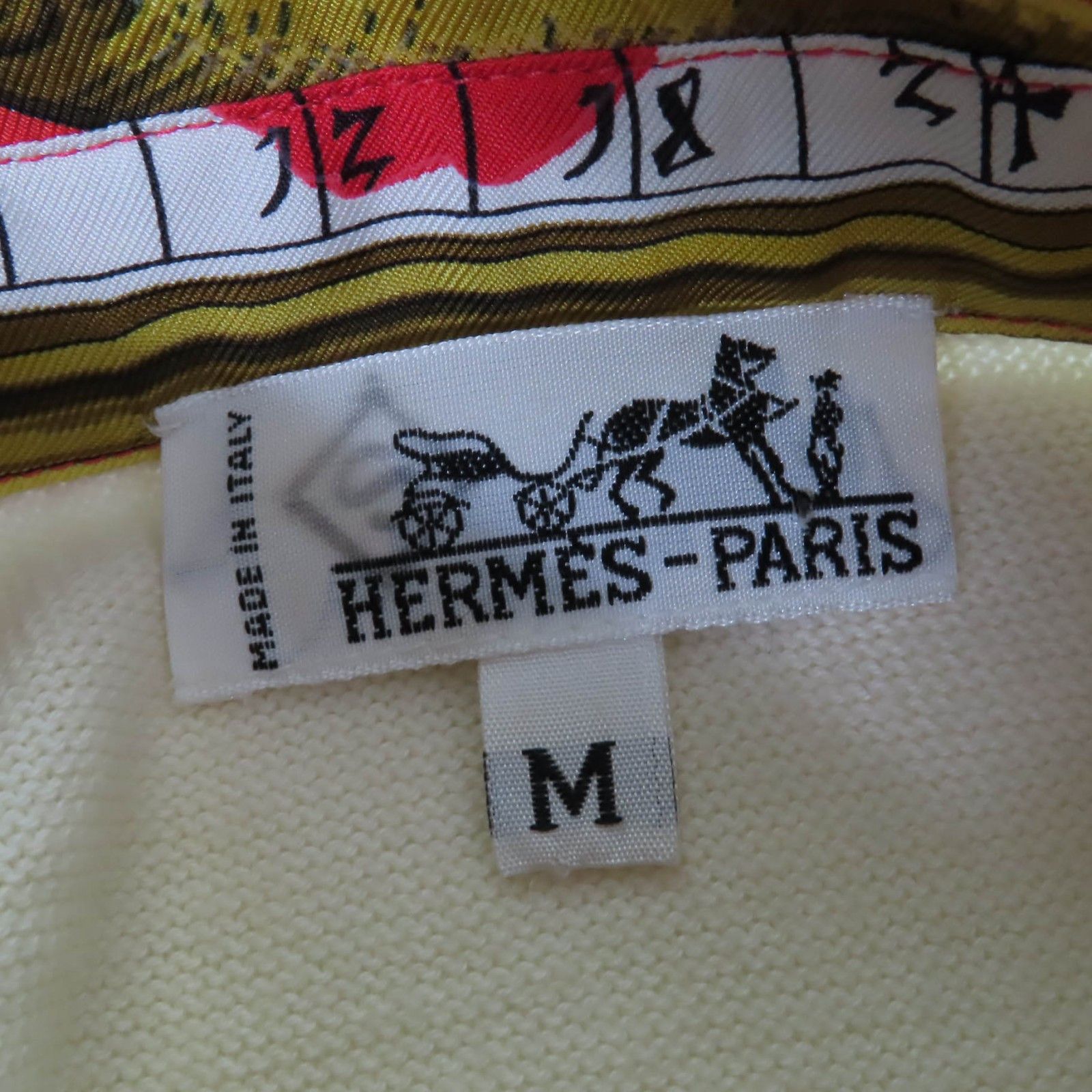 Hermes Hermes Hermes Astrology Twill Laine Silk Knit Polo Shirt Others Tops DUTY FREE for USA Size ONE SIZE - 6 Thumbnail