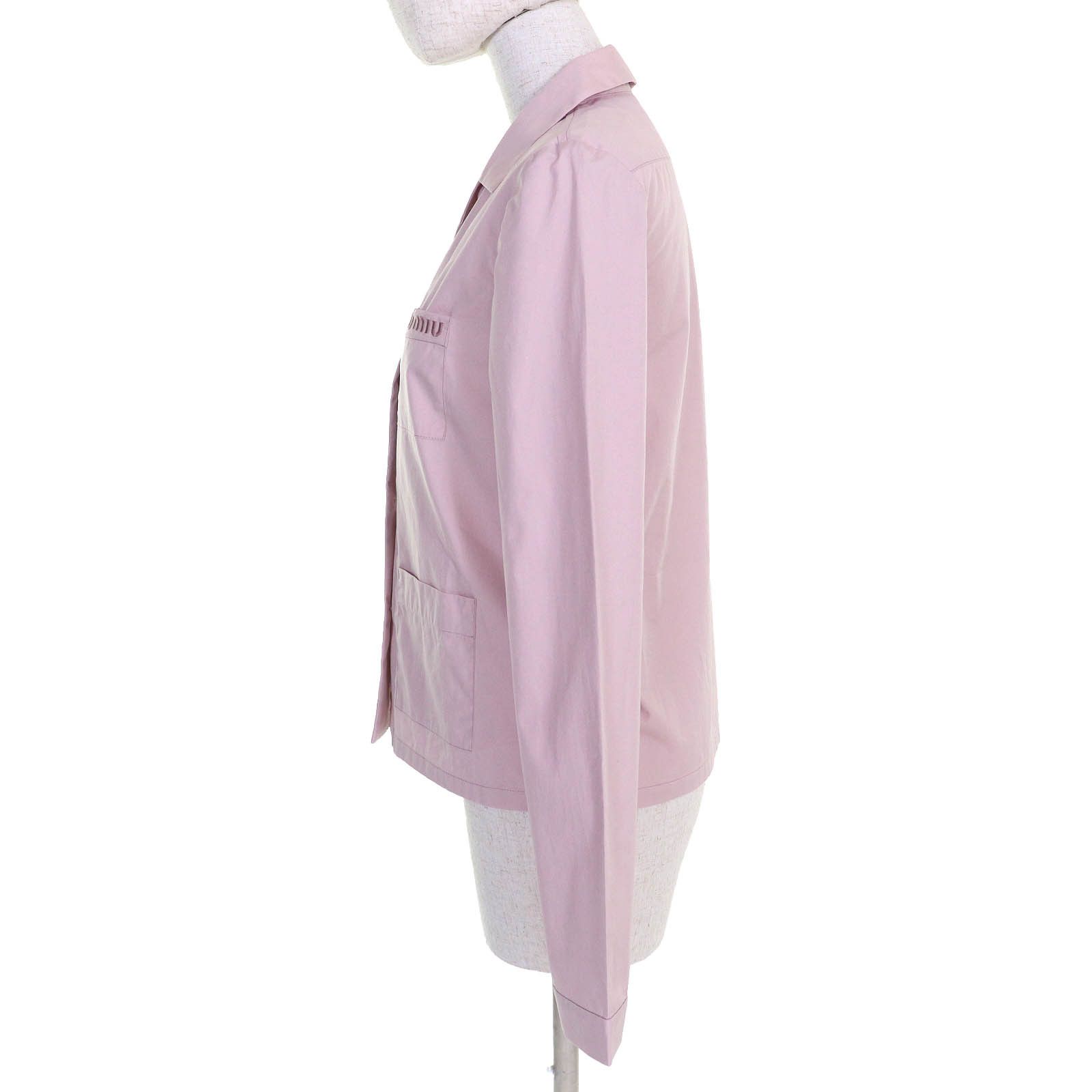Miu Miu Miu Miu MIUMIU Logo embroidery Cotton Shirt Cotton Tops MK1888 DUTY FREE for USA Size ONE SIZE - 2 Thumbnail