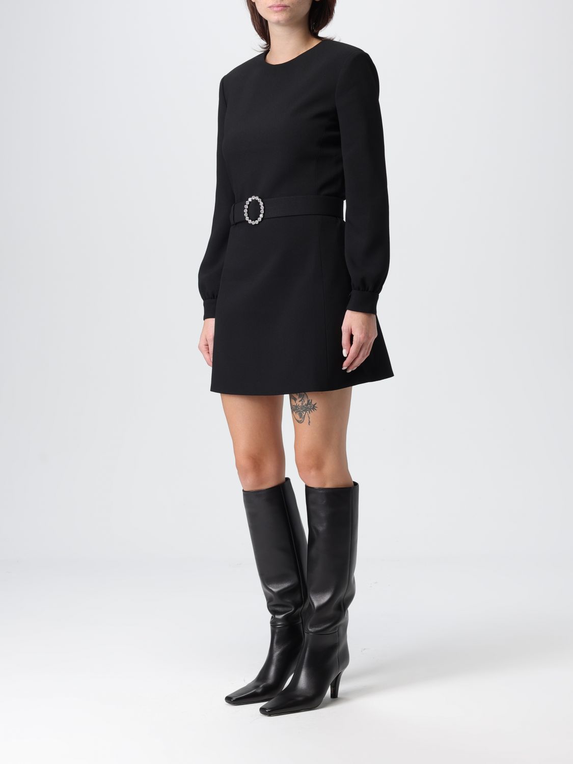 Saint Laurent Paris Saint Laurent Dress Woman Black Size XS / US 0-2 / IT 36-38 - 4 Thumbnail