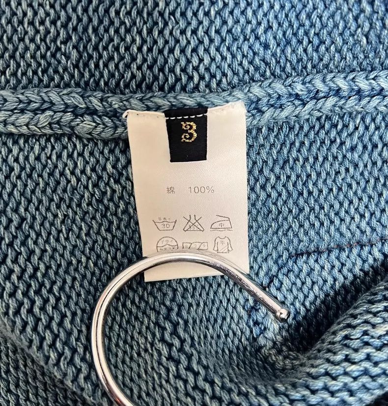 Kapital kapital indigo dyed knit cardigan - dmc Size US M / EU 48-50 / 2 - 3 Thumbnail
