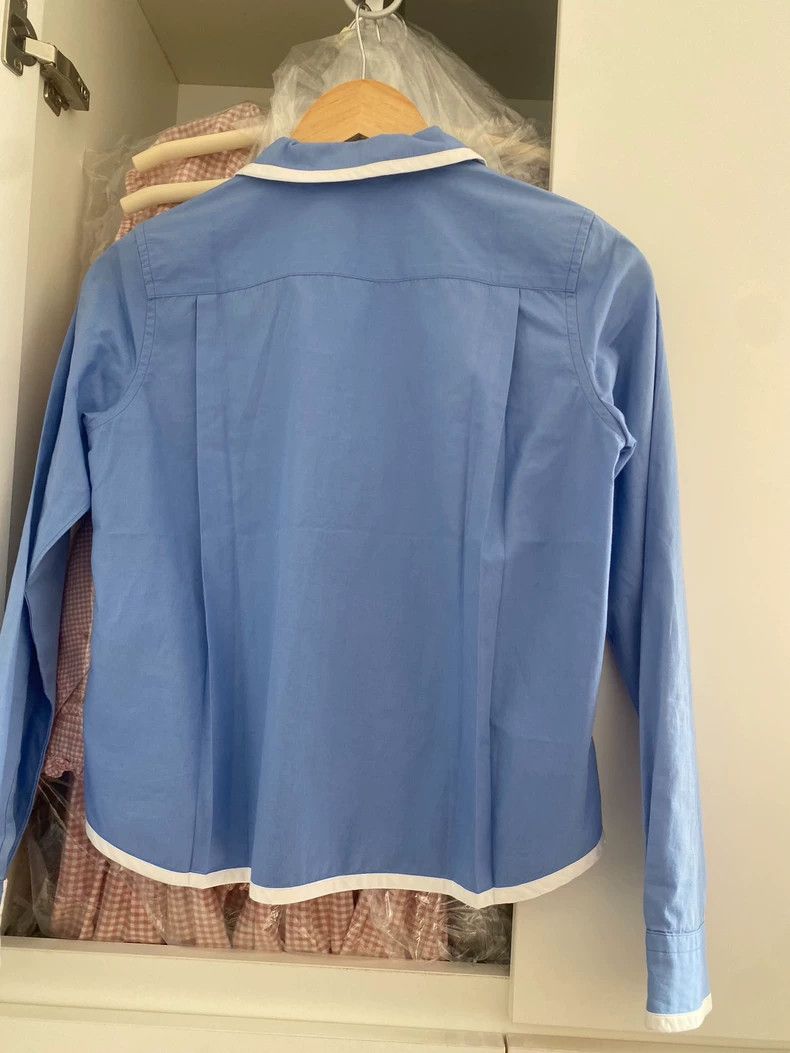 Comme des Garcons Comme des Garcons Blue Collared Shirt - dmc Size US M / EU 48-50 / 2 - 4 Thumbnail