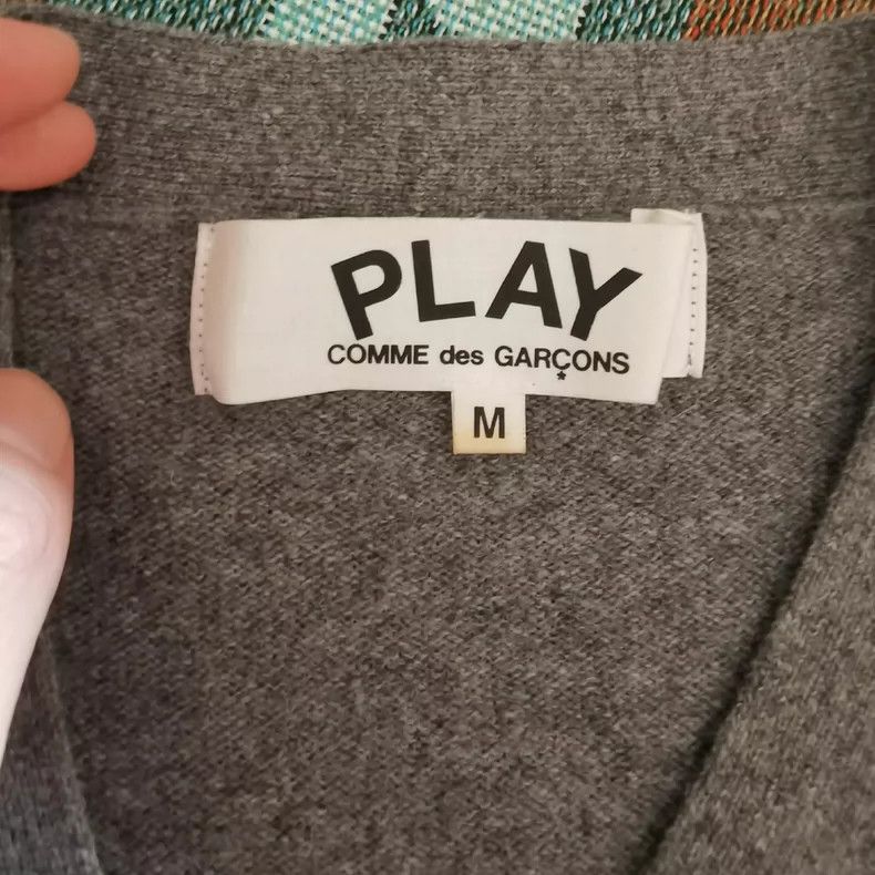 Comme des Garcons PLAY PLAY CDG Heart Logo Wool Cardigan - dmc Size US M / EU 48-50 / 2 - 2 Thumbnail