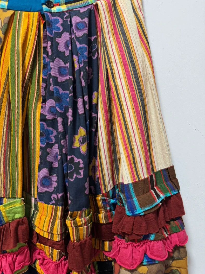 Comme des Garcons Comme des Garçons Vintage Patchwork Skirt - dmc Size US 30 / EU 46 - 2 Thumbnail