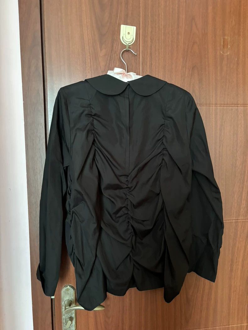 Comme des Garcons CDG COMCOM Ruched Round Collar Shirt - dmc Size US M / EU 48-50 / 2 - 2 Thumbnail