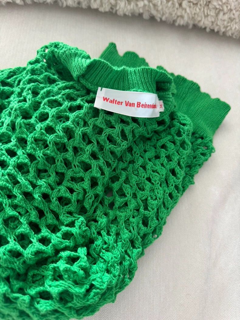 Walter Van Beirendonck Walter Van Beirendonck Green Mesh Top - dmc Size US M / EU 48-50 / 2 - 4 Thumbnail