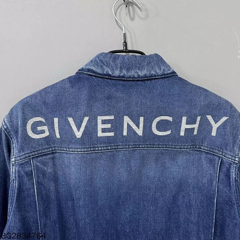 Givenchy Givenchy Logo Back Denim Jacket - dmc Size US S / EU 44-46 / 1 - 6 Thumbnail