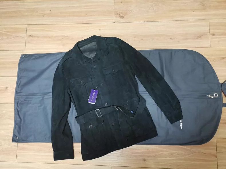 Ralph Lauren Purple Label Ralph Lauren Purple Label Black Suede Jacket - dmc Size US XL / EU 56 / 4 - 3 Thumbnail