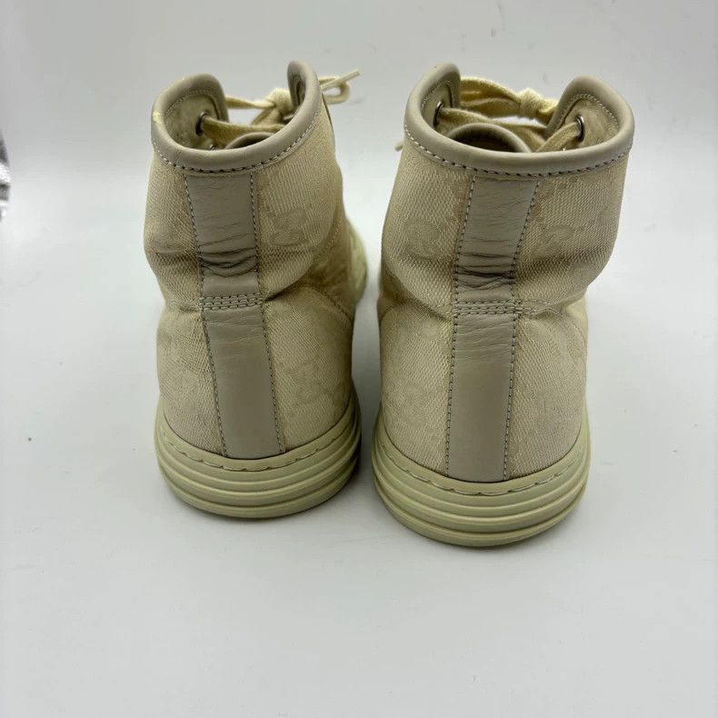 Gucci Gucci Beige High-Top Sneakers - dmc Size US 10.5 / EU 43-44 - 5 Thumbnail