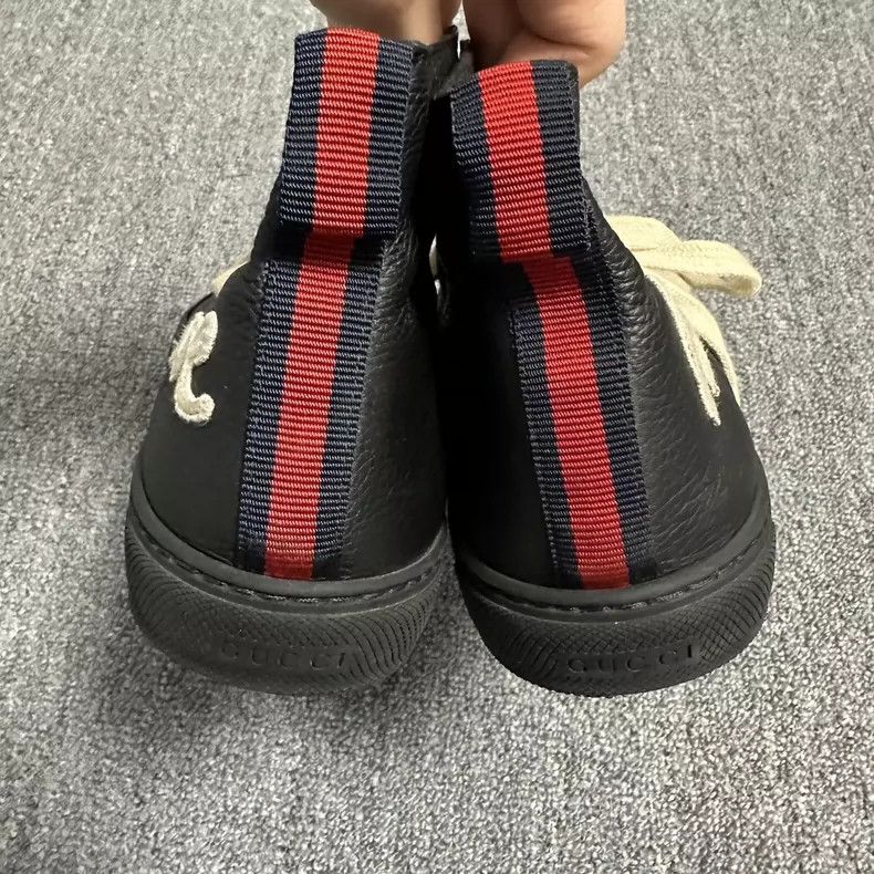 Gucci Gucci Leather High-Top Sneakers - dmc Size US 9.5 / EU 42-43 - 5 Thumbnail