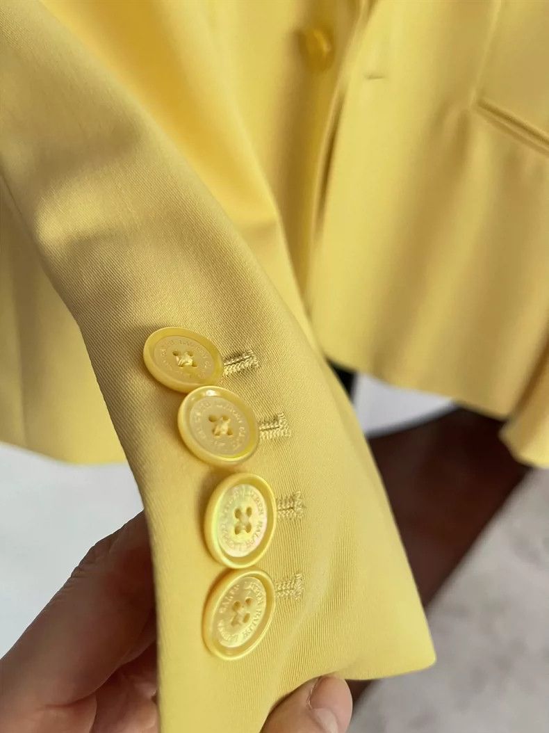 Ralph Lauren Purple Label Ralph Lauren Purple Label Yellow Blazer - dmc Size US S / EU 44-46 / 1 - 8 Thumbnail