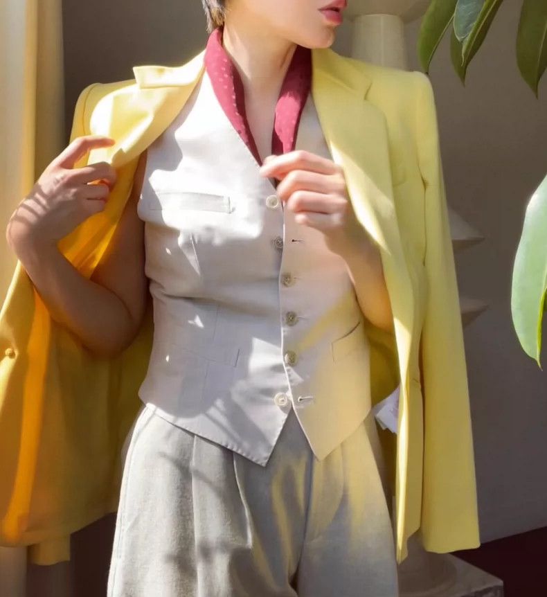 Ralph Lauren Purple Label Ralph Lauren Purple Label Yellow Blazer - dmc Size US S / EU 44-46 / 1 - 2 Thumbnail