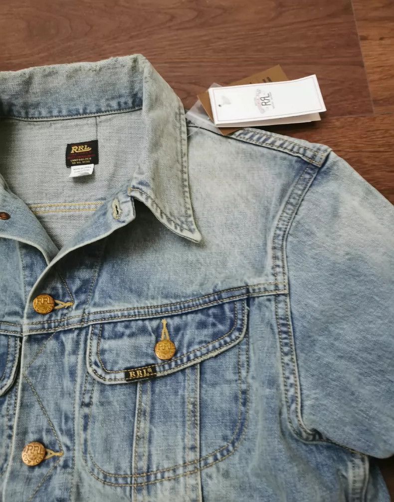 RRL Ralph Lauren RRL 1950 Vintage Light Blue Denim Jacket - dmc Size US M / EU 48-50 / 2 - 9 Thumbnail