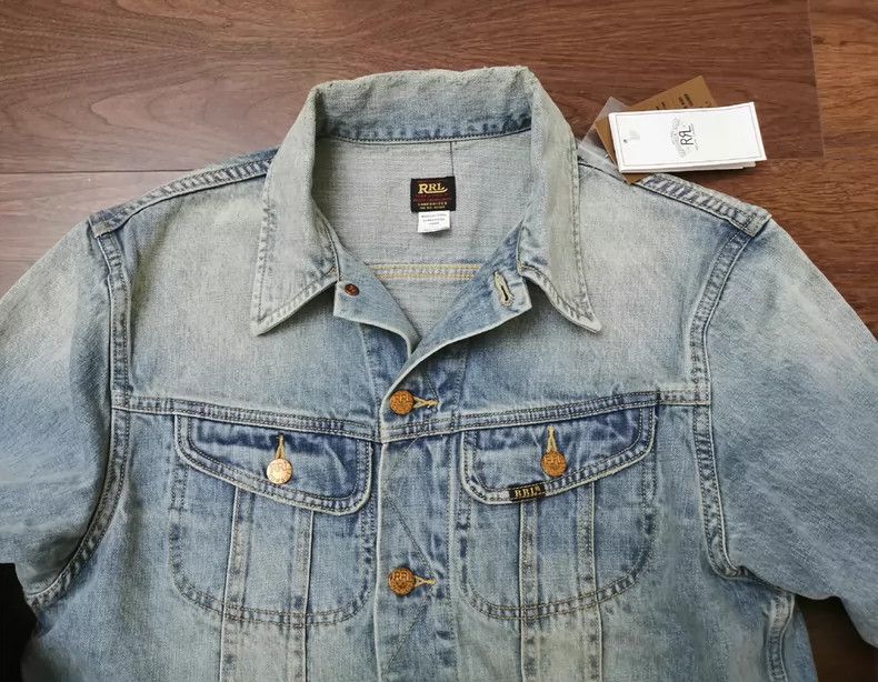 RRL Ralph Lauren RRL 1950 Vintage Light Blue Denim Jacket - dmc Size US M / EU 48-50 / 2 - 2 Thumbnail