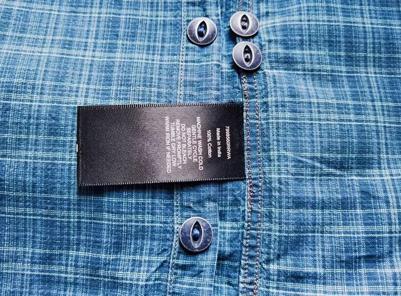 RRL Ralph Lauren RRL 2013 Vintage Indigo Plaid Shirt - dmc Size US M / EU 48-50 / 2 - 6 Thumbnail