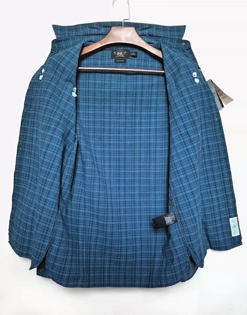 RRL Ralph Lauren RRL 2013 Vintage Indigo Plaid Shirt - dmc Size US M / EU 48-50 / 2 - 3 Thumbnail