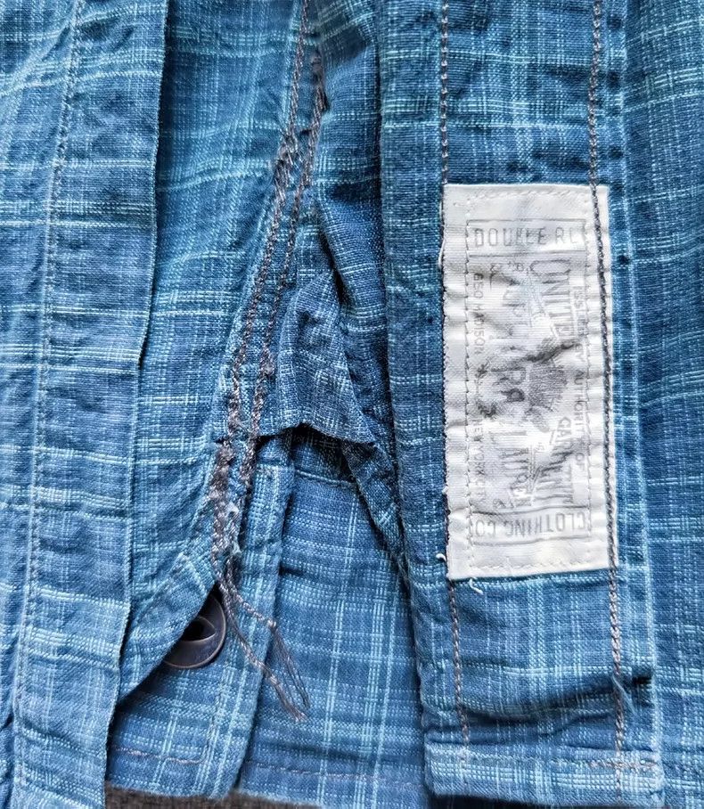 RRL Ralph Lauren RRL 2013 Vintage Indigo Plaid Shirt - dmc Size US M / EU 48-50 / 2 - 8 Thumbnail