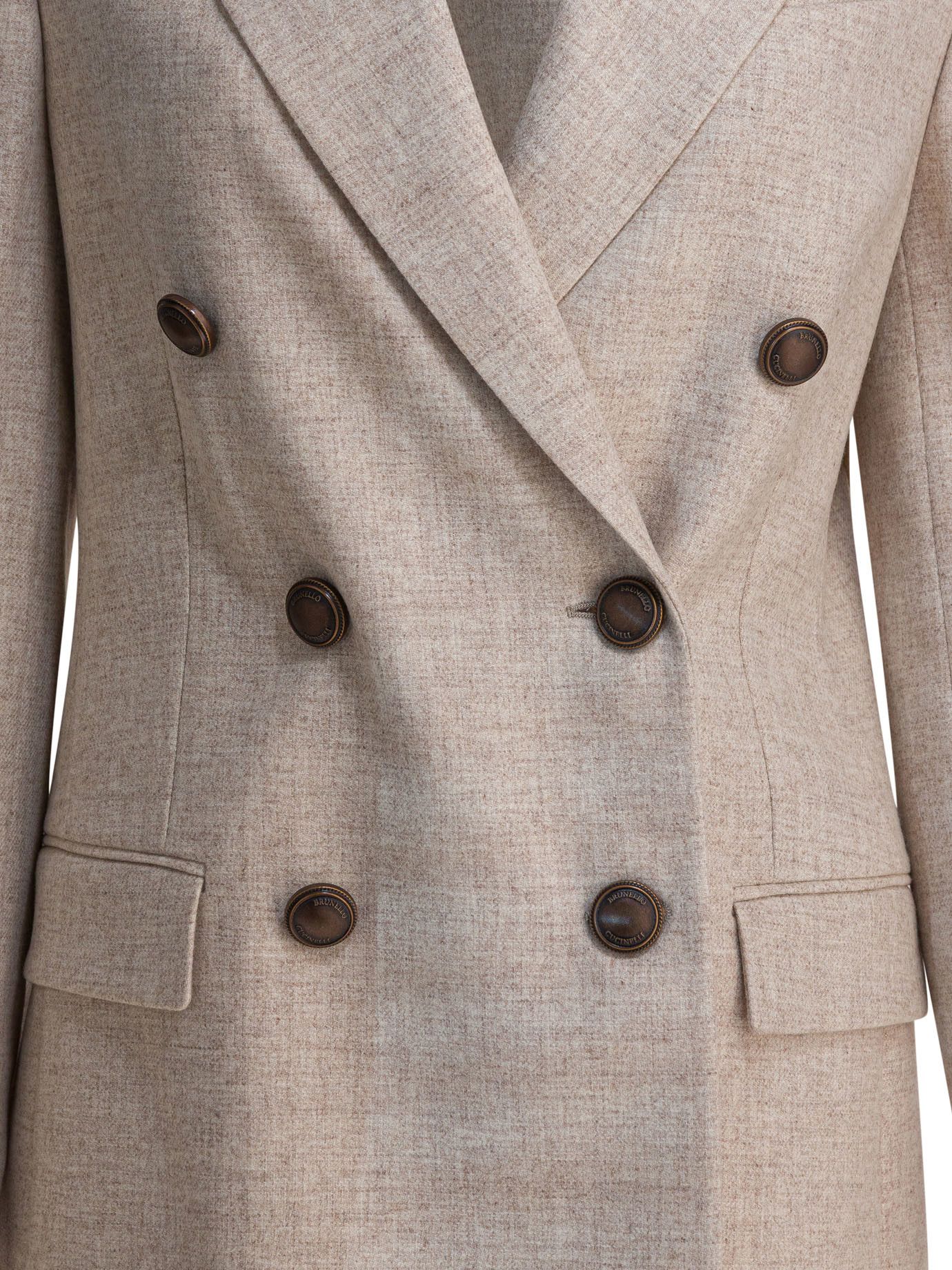 Brunello Cucinelli Wool And Cashmere Twill Flannel Blazer Size XS / US 0-2 / IT 36-38 - 3 Thumbnail