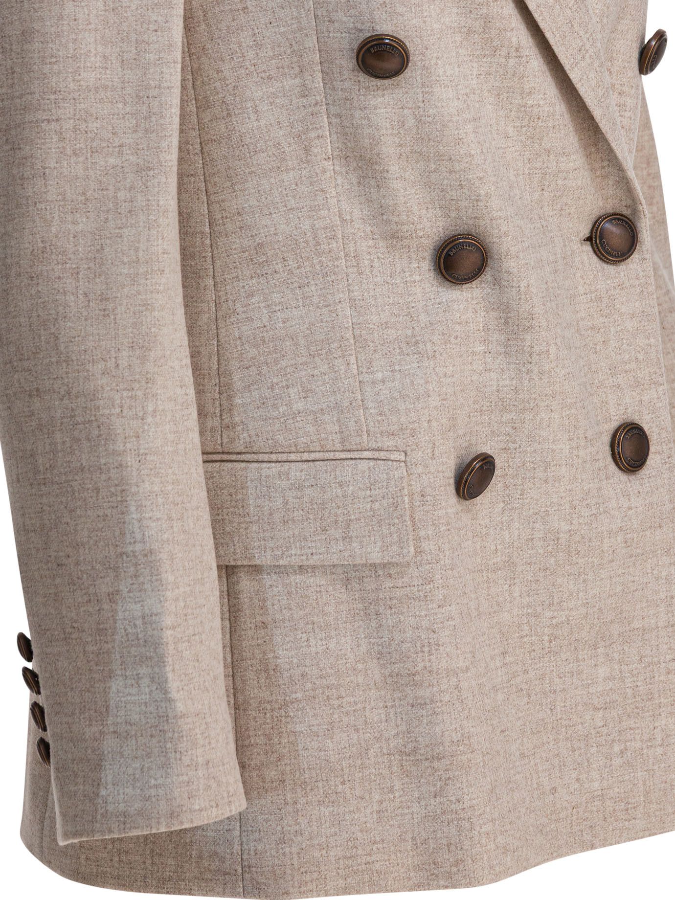 Brunello Cucinelli Wool And Cashmere Twill Flannel Blazer Size S / US 4 / IT 40 - 4 Thumbnail