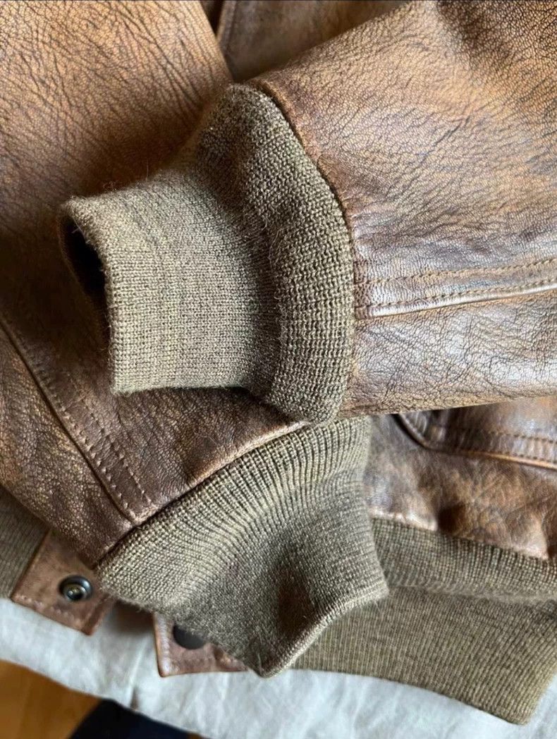 RRL Ralph Lauren RRL A1 Leather Bomber Jacket S - dmc Size US S / EU 44-46 / 1 - 7 Thumbnail