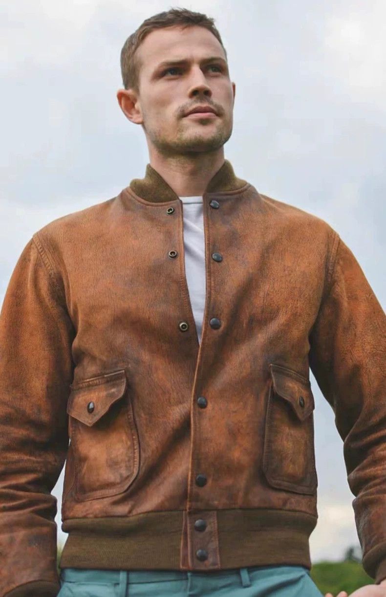 RRL Ralph Lauren RRL A1 Leather Bomber Jacket S - dmc Size US S / EU 44-46 / 1 - 6 Thumbnail
