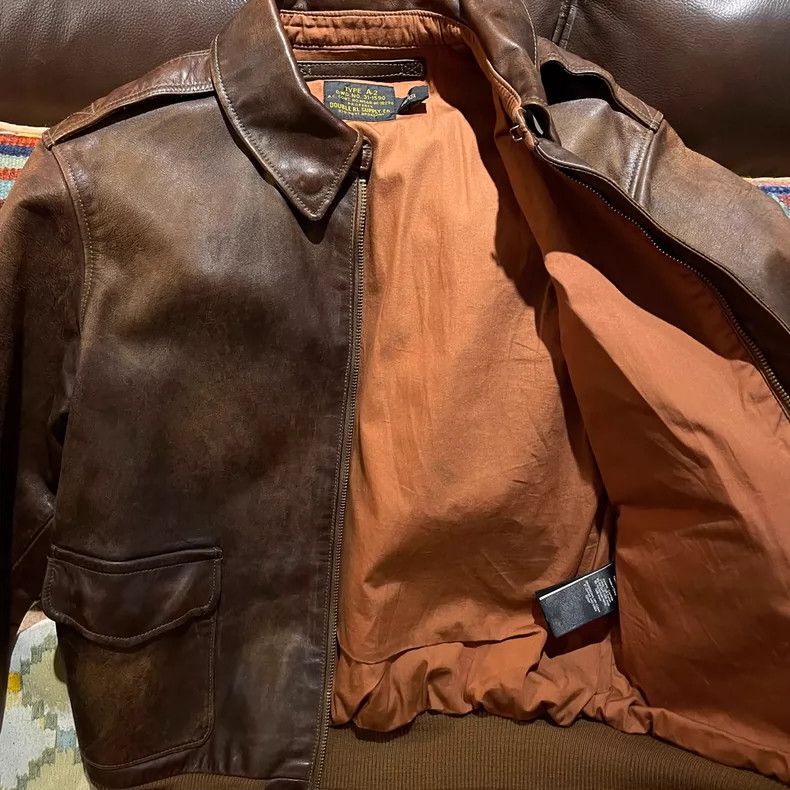 RRL Ralph Lauren RRL A2 Flight Leather Jacket - dmc Size US S / EU 44-46 / 1 - 5 Thumbnail