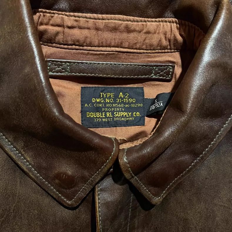RRL Ralph Lauren RRL A2 Flight Leather Jacket - dmc Size US S / EU 44-46 / 1 - 3 Thumbnail