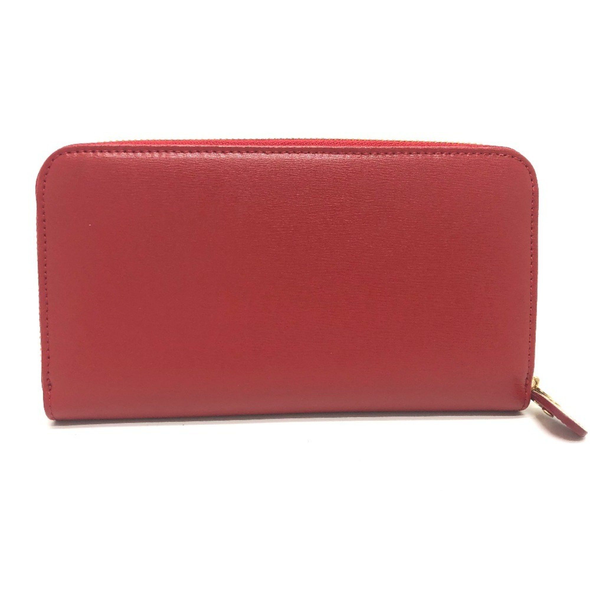 Salvatore Ferragamo Salvatore Ferragamo Gancini round zip wallet, leather, women's, red Size ONE SIZE - 2 Thumbnail
